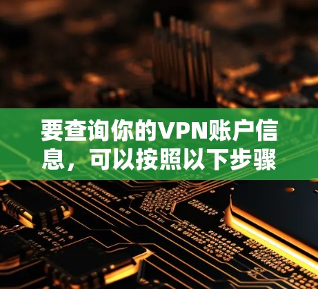 要查询你的VPN账户信息，可以按照以下步骤操作