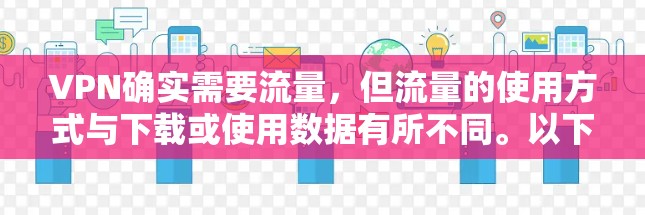 VPN确实需要流量，但流量的使用方式与下载或使用数据有所不同。以下是关于VPN流量的基本信息