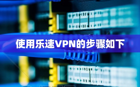 使用乐速VPN的步骤如下
