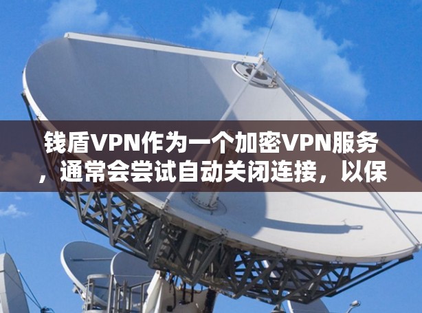 钱盾VPN作为一个加密VPN服务，通常会尝试自动关闭连接，以保护用户免受恶意软件或恶意封禁的威胁。然而，由于不同的网络环境和用户需求的不同，存在无法自动关闭的情况。以下是一些可能的原因和解决方案