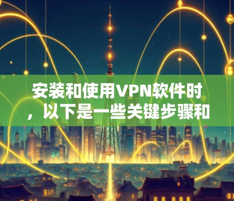 安装和使用VPN软件时，以下是一些关键步骤和注意事项