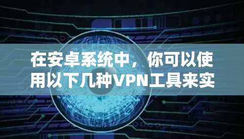 在安卓系统中，你可以使用以下几种VPN工具来实现网络加密，访问国外网站或远程协作。以下是一些常用的安卓VPN工具及其特点