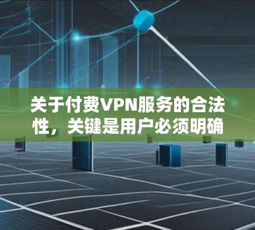 关于付费VPN服务的合法性，关键是用户必须明确了解VPN服务的合法性标准，并且在使用时遵守相关法律法规。以下是一些关键点需要考虑