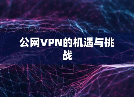 公网VPN的机遇与挑战