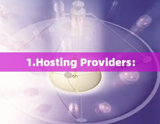 1.Hosting Providers: