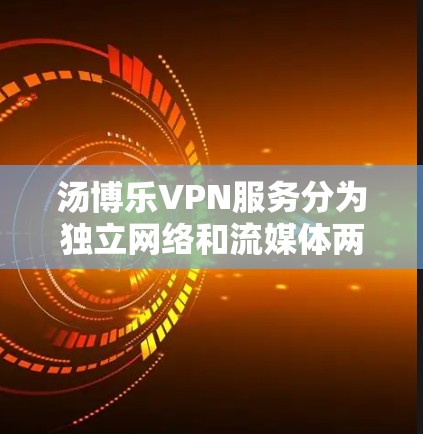 汤博乐VPN服务分为独立网络和流媒体两种主要类型。以下是对汤博乐独立网络VPN服务的详细信息