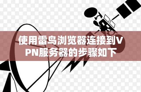 使用雷鸟浏览器连接到VPN服务器的步骤如下