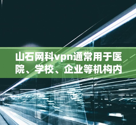山石网科vpn通常用于医院、学校、企业等机构内部网络管理。以下是安装和使用山石网科vpn的常见步骤和注意事项