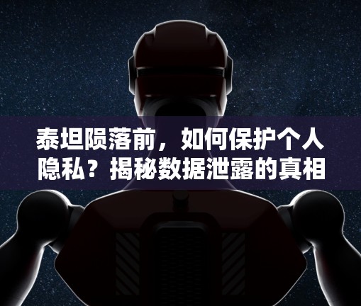 泰坦陨落前，如何保护个人隐私？揭秘数据泄露的真相