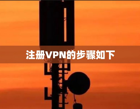 注册VPN的步骤如下
