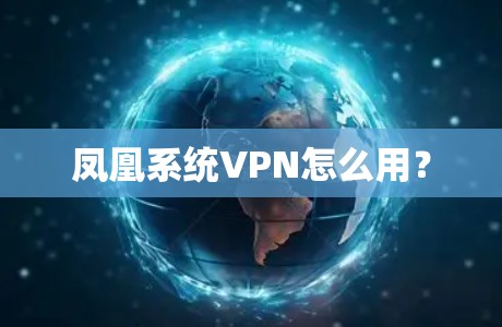 凤凰系统VPN怎么用？