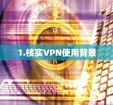 1.核实VPN使用背景