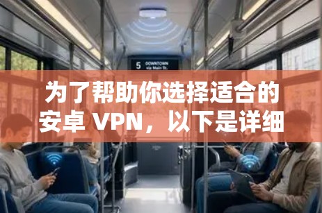 为了帮助你选择适合的安卓 VPN，以下是详细的建议
