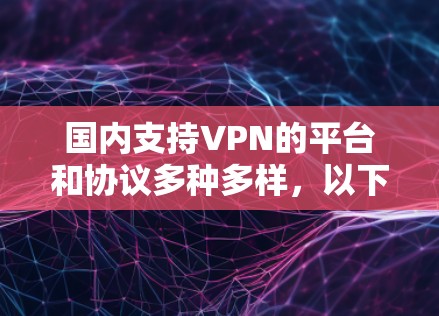 国内支持VPN的平台和协议多种多样，以下是几个主要的推荐