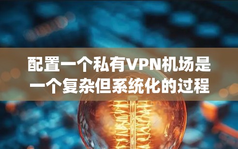 配置一个私有VPN机场是一个复杂但系统化的过程，需要综合考虑多个因素。以下是一个步骤-by-step的指南，帮助您顺利完成配置