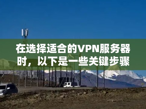 在选择适合的VPN服务器时，以下是一些关键步骤和建议，帮助你做出明智的决定