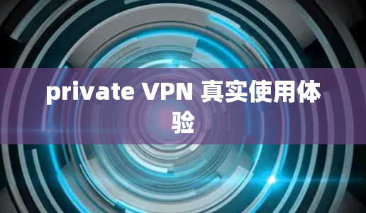 private VPN 真实使用体验