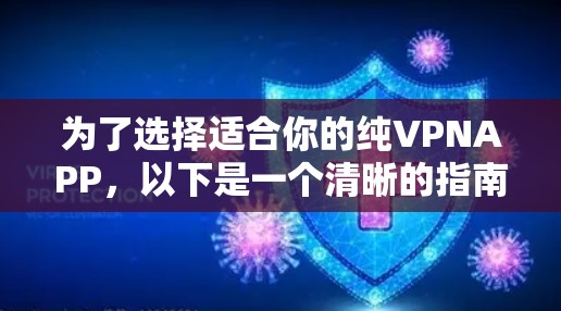 为了选择适合你的纯VPNAPP,以下是一个清晰的指南 为了选择适合你的纯VPNAPP,以下是一个清晰的指南