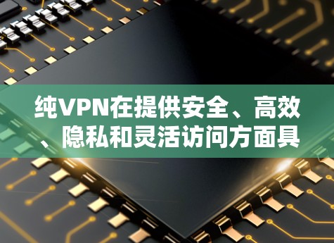 纯VPN在提供安全、高效、隐私和灵活访问方面具有显著的优势，但其选择和使用需要权衡多个因素。以下是详细的总结