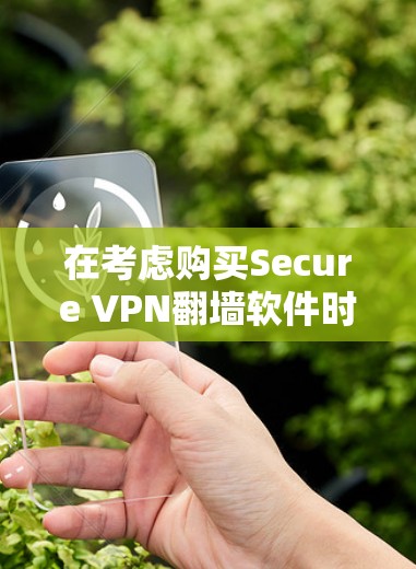 在考虑购买Secure VPN翻墙软件时，以下几点值得考虑