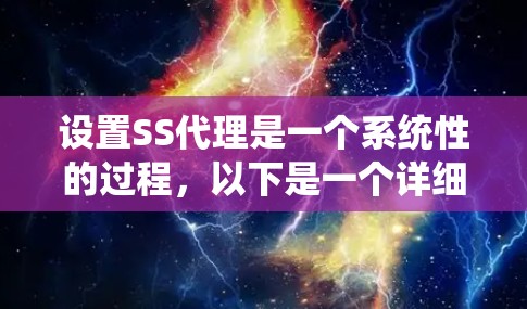 设置SS代理是一个系统性的过程，以下是一个详细的步骤指南，帮助您顺利完成设置