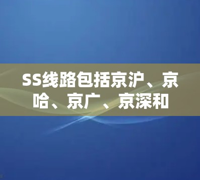 SS线路包括京沪、京哈、京广、京深和特快线路，这些高速铁路线路的运行时间和速度如下